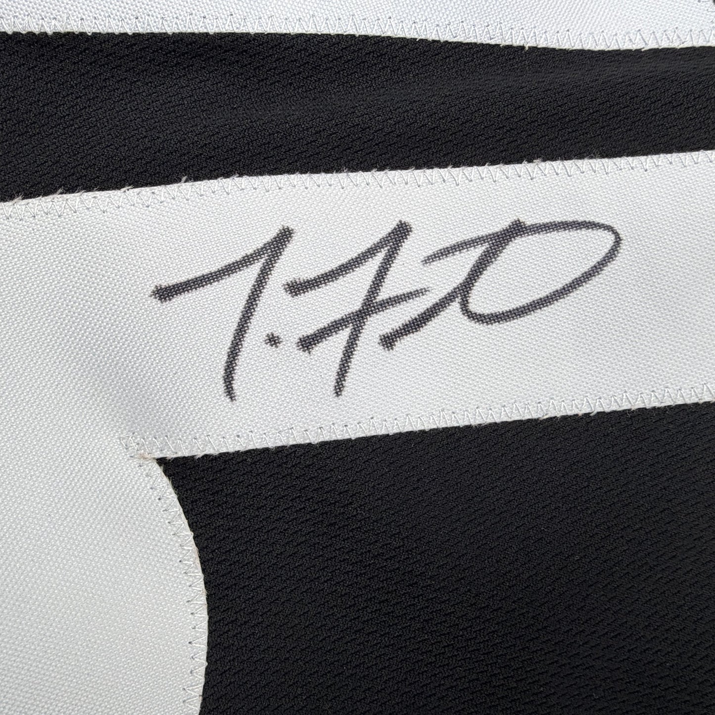 Autographed/Signed Troy Fautanu Pittsburgh Black Football Jersey JSA COA
