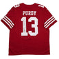 Autographed/Signed Brock Purdy San Francisco 49ers Red Authentic Football Jersey Fanatics COA