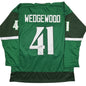 Autographed/Signed Scott Wedgewood Colorado Green St. Patrick's Day Hockey Jersey Beckett BAS COA