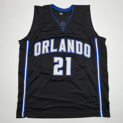 Autographed/Signed Moritz Moe Wagner Orlando Black Basketball Jersey Pristine PA COA