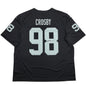 Autographed/Signed Maxx Crosby Oakland Las Vegas Raiders Black Authentic Football Jersey Fanatics COA