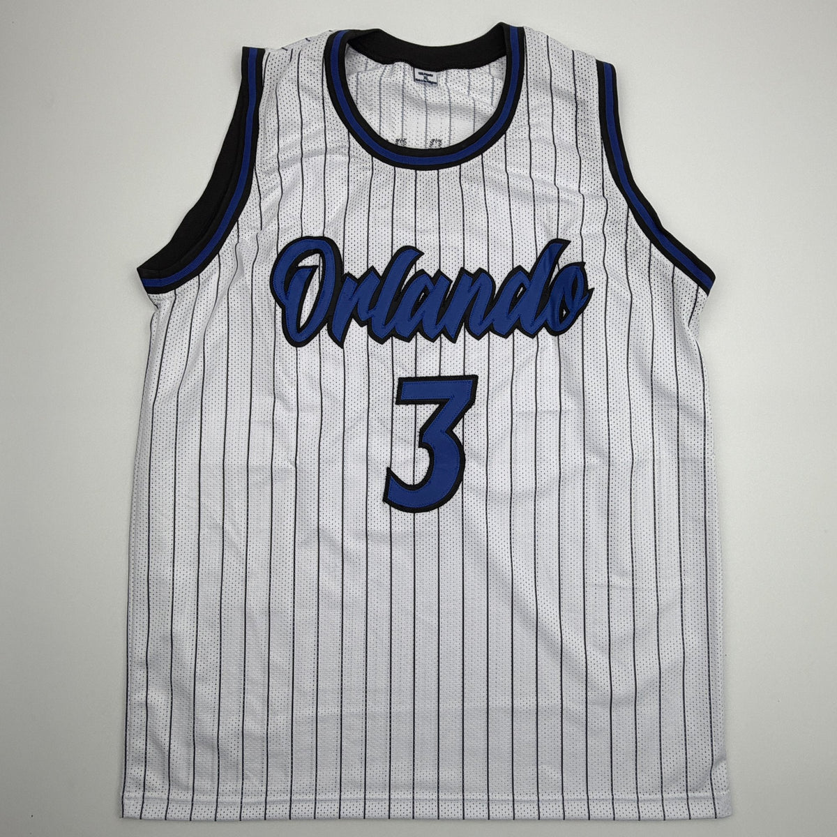 Autographed/Signed Desmond Bane Orlando White Pinstripe Basketball Jersey Beckett BAS COA