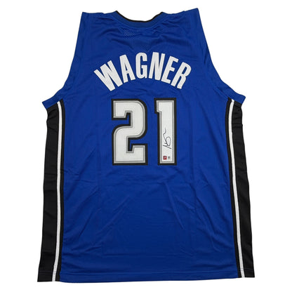 Autographed/Signed Moritz Moe Wagner Orlando Blue Basketball Jersey Pristine PA COA