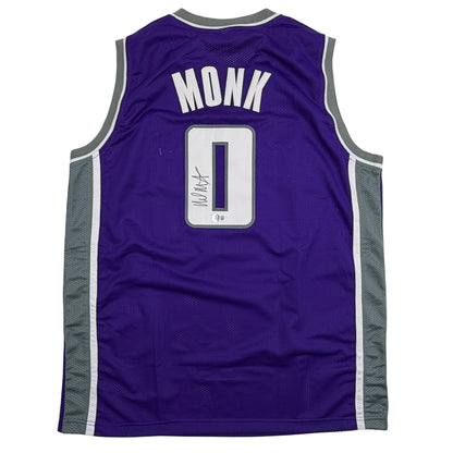 Autographed/Signed Malik Monk Sacramento Purple Basketball Jersey Beckett BAS COA