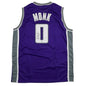 Autographed/Signed Malik Monk Sacramento Purple Basketball Jersey Beckett BAS COA