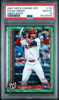 Graded 2025 Topps Chrome Update Dylan Crews #190 Green Wave /99 Rookie RC Baseball Card PSA 10 Gem Mint