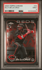 Graded 2024 Topps Chrome Elly De La Cruz #44 Rookie RC Baseball Card PSA 9 Mint