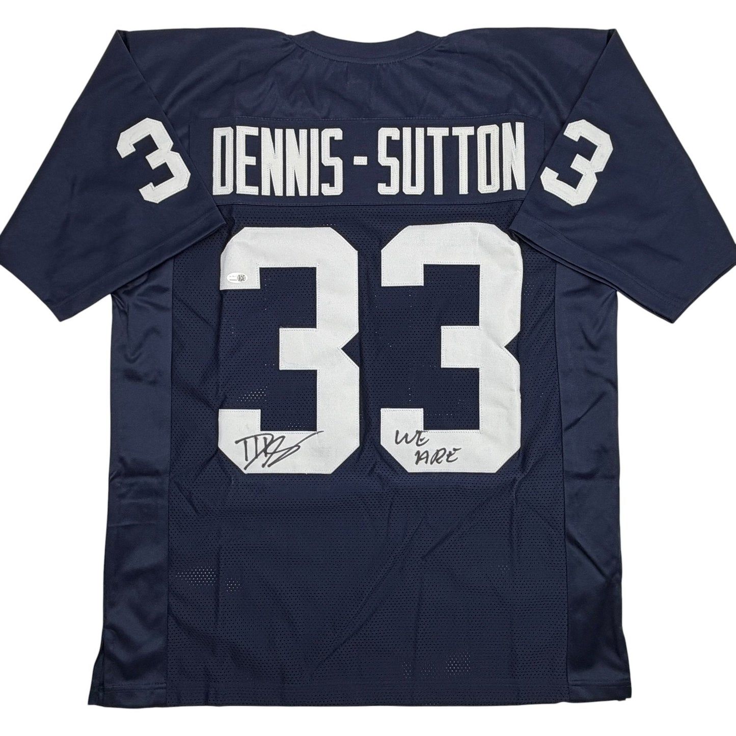 Autographed/Signed Dani Dennis-Sutton Penn State Blue College Football Jersey JSA COA