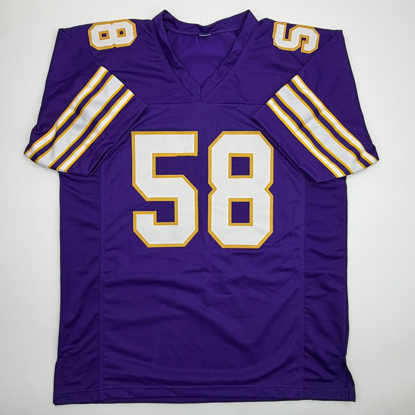 Autographed/Signed Jonathan Greenard Minnesota Purple Retro Football Jersey Beckett BAS COA