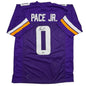 Autographed/Signed Ivan Pace Jr. Minnesota Purple Football Jersey Beckett BAS COA