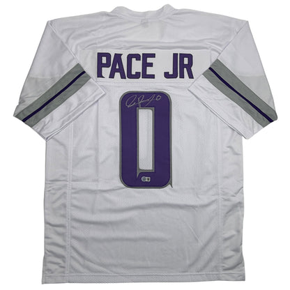 Autographed/Signed Ivan Pace Jr. Minnesota White Out Alternate Football Jersey Beckett BAS COA