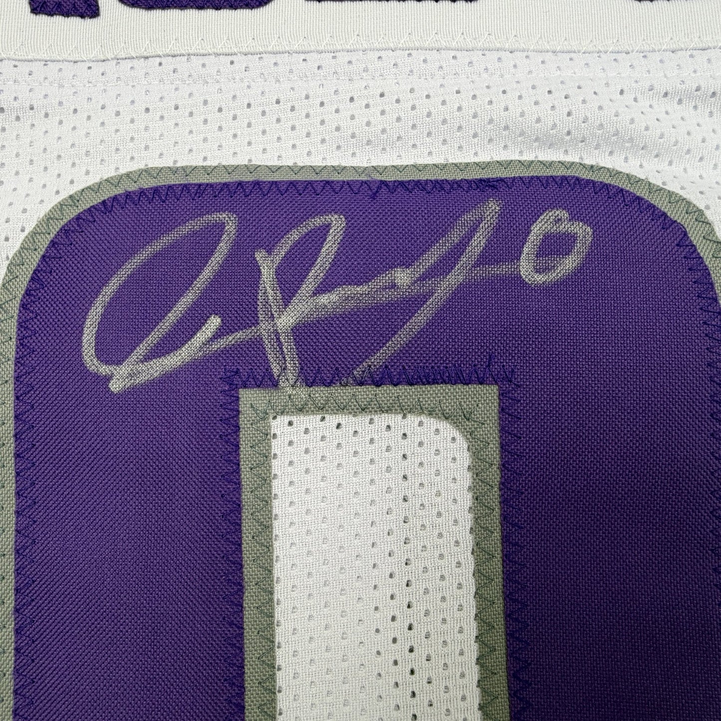 Autographed/Signed Ivan Pace Jr. Minnesota White Out Alternate Football Jersey Beckett BAS COA