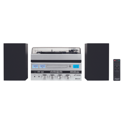 Victor Geneva 5-in-1 Desktop Music Center w Streaming Capabilities and FM Radio