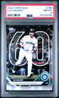 Graded 2025 Topps Now Cal Raleigh #765 Baseball Card PSA 8 Near Mint
