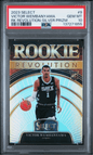 Graded 2023 Panini Select Victor Wembanyama #9 Rookie Revolution Silver Prizm Rookie RC Basketball Card PSA 10 Gem Mint