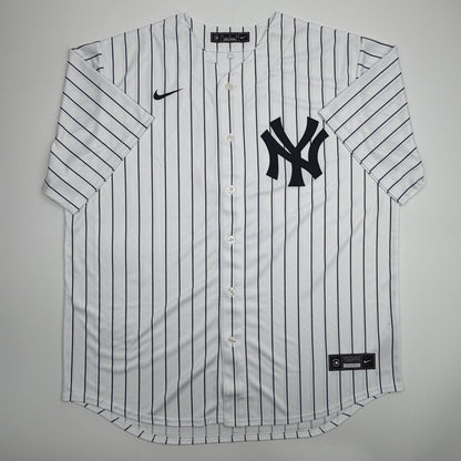 Autographed/Signed Anthony Volpe New York Yankees Pinstripe Authentic Baseball Jersey Fanatics & MLB COA