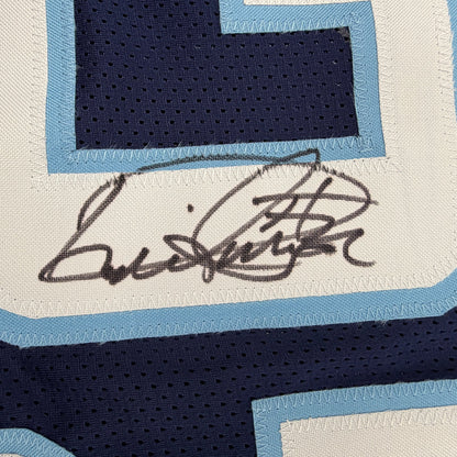 Autographed/Signed Derrick Henry Tennessee Rookie Navy Blue Football Jersey Beckett BAS COA