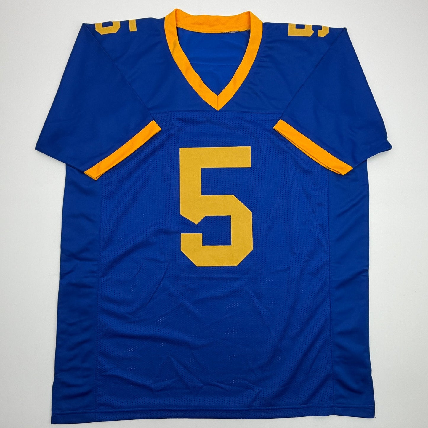 Autographed/Signed Joe Flacco Delaware Blue College Football Jersey JSA COA