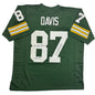 Autographed/Signed Willie Davis HOF 81 & SB Champs Green Bay Green Football Jersey PSA/DNA COA