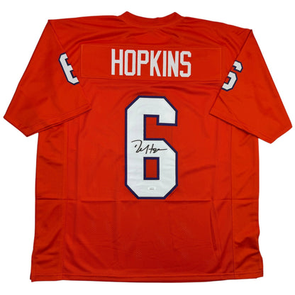 Autographed/Signed DeAndre Hopkins Clemson Orange College Football Jersey JSA COA