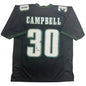 Autographed/Signed Jihaad Campbell Philadelphia Black Football Jersey Beckett BAS COA