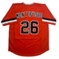 Autographed/Signed John Montefusco 1975 NL ROY San Francisco Orange Baseball Jersey Beckett BAS COA