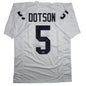 Autographed/Signed Jahan Dotson Penn State White College Football Jersey Beckett BAS COA