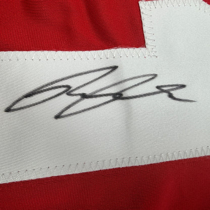 Autographed/Signed Ricky Pearsall San Francisco Red Pro Cut Football Jersey Beckett BAS COA