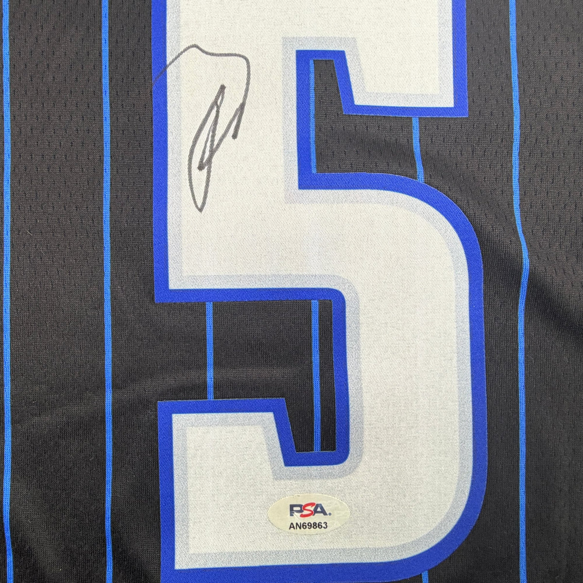 Autographed/Signed Paolo Banchero Orlando Magic Black Authentic Basketball Jersey PSA/DNA COA