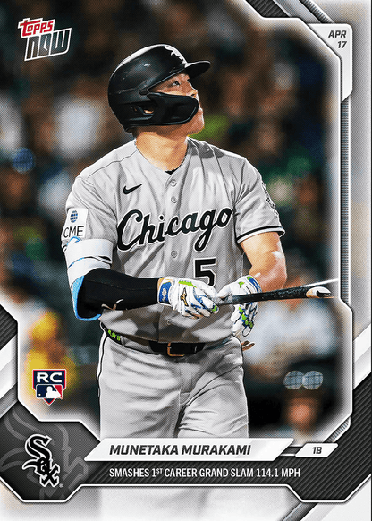 2026 Topps Now Munetaka Murakami #94 Smashes 1st Career Grand Slam 114.1 MPH Chicago White Sox Rookie RC Baseball Card