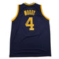 Autographed/Signed Moses Moody Golden State Navy Blue Basketball Jersey Beckett BAS COA