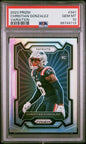 Graded 2023 Panini Prizm Christian Gonzalez #341 Variation Rookie RC Football Card PSA 10 Gem Mint