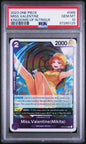 Graded 2023 One Piece Miss Valentine #066 Kingdoms of Intrigue OP04 Trading Card Game PSA 10 Gem Mint
