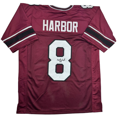 Autographed/Signed Nyck Harbor South Carolina Maroon College Football Jersey JSA COA