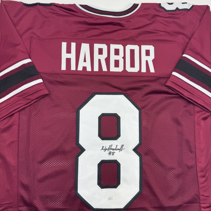 Autographed/Signed Nyck Harbor South Carolina Maroon College Football Jersey JSA COA