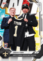2026 Topps Now Jordyn Tyson #JTYS Saints 8th Overall 2026 NFL Draft Selection New Orleans Saints Rookie RC Football Card