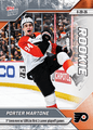 2025 Topps Now Porter Martone #153 1st Teen Ever with GWG in First 2 Career Playoff Games Philadelphia Flyers Rookie RC Hockey Card