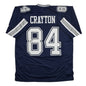 Autographed/Signed Patrick Crayton Dallas Blue Football Jersey JSA COA