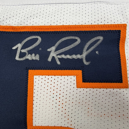 Autographed/Signed Bill Romanowski Denver White Football Jersey Beckett BAS COA