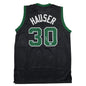 Autographed/Signed Sam Hauser Boston Black Basketball Jersey Beckett BAS COA