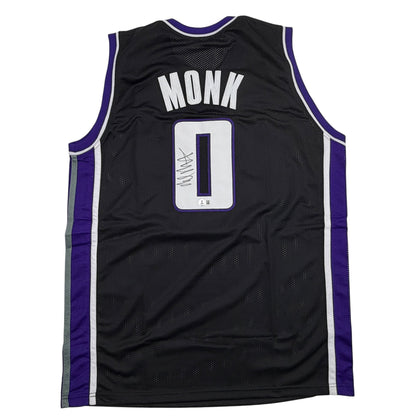 Autographed/Signed Malik Monk Sacramento Black Basketball Jersey Beckett BAS COA