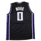 Autographed/Signed Malik Monk Sacramento Black Basketball Jersey Beckett BAS COA