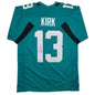 Autographed/Signed Christian Kirk Jacksonville Teal Football Jersey Beckett BAS COA