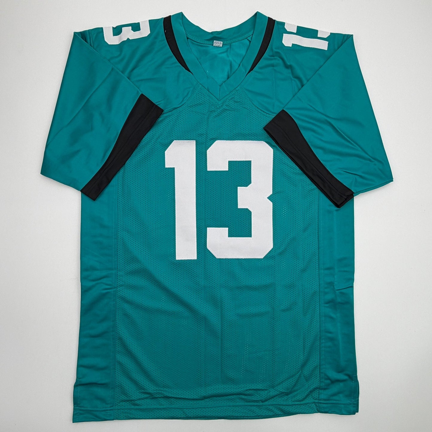 Autographed/Signed Christian Kirk Jacksonville Teal Football Jersey Beckett BAS COA
