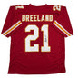 Autographed/Signed Bashaud Breeland Kansas City Red Football Jersey JSA COA