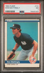 Graded 1984 Fleer Don Mattingly #131 Rookie RC Baseball Card PSA 7 Near Mint