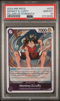Graded 2023 One Piece Monkey D Luffy #070 OP03 Pillars of Strength Trading Card Game PSA 10 Gem Mint