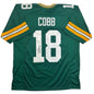 Autographed/Signed Randall Cobb Green Bay Green Football Jersey JSA COA