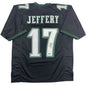 Autographed/Signed Alshon Jeffery Philadelphia Black Football Jersey Beckett BAS COA