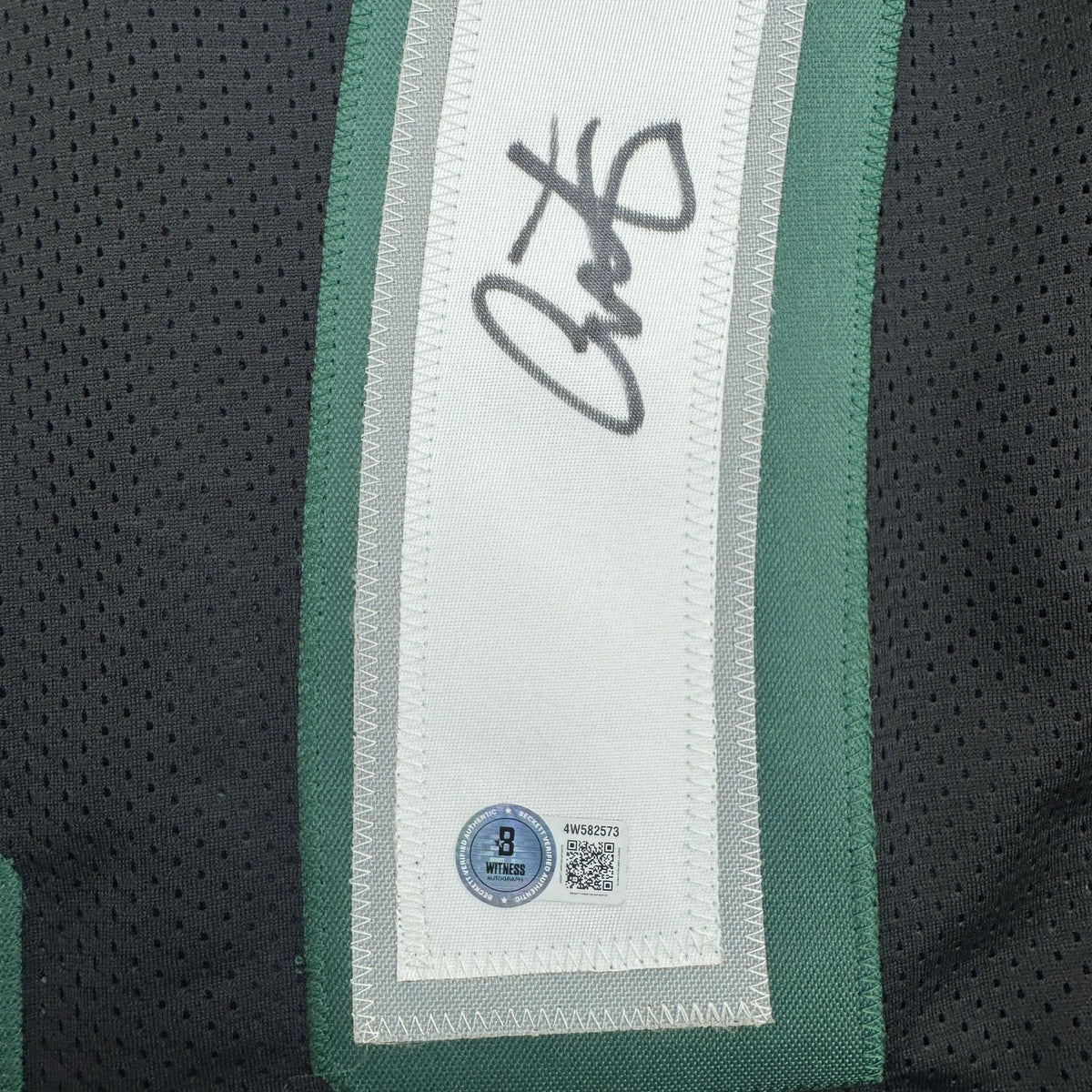 Autographed/Signed Alshon Jeffery Philadelphia Black Football Jersey Beckett BAS COA